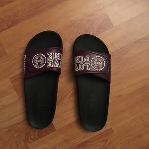 Pink Victoria Secret Medium Slides Sandals
